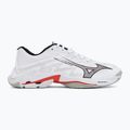 Încălțăminte de volei Mizuno Wave Lightning Elite white/black/fiery red 2