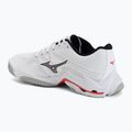 Încălțăminte de volei Mizuno Wave Lightning Elite white/black/fiery red 3