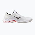 Încălțăminte de volei Mizuno Wave Lightning Elite white/black/fiery red 2