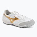 Încălțăminte de fotbal Mizuno Morelia Sala Pro TF white/football gold/galaxy silver
