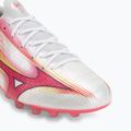 Încălțăminte de fotbal Mizuno Alfa III Elite AG white/fuchsia purple 7