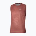 Tricou de alergare pentru bărbați Mizuno Core Graphic Sleeveless copper brown