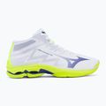 Încălțăminte de volei Mizuno Wave Lightning Pro Mid white/lighting yellow/dazzling blue 2