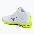 Încălțăminte de volei Mizuno Wave Lightning Pro Mid white/lighting yellow/dazzling blue 3