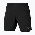 Pantaloni scurți de alergare pentru bărbați Mizuno Core 7.5 Inches 2in1 black