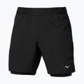 Pantaloni scurți de alergare pentru bărbați Mizuno Core 5.5 Inches 2in1 black