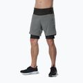 Pantaloni scurți de alergare pentru bărbați Mizuno Trail Multipocket 2in1 lava smoke