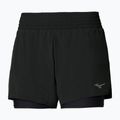 Pantaloni scurți de alergare pentru femei Mizuno Active 2in1 4.5 black