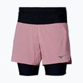 Pantaloni scurți de alergare pentru femei Mizuno Trail Multipocket 2In1 Short rose elegance
