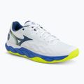 Încălțăminte de tenis pentru bărbați Mizuno Wave Enforce Court AC white/dazzling blue/lightning