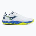 Încălțăminte de tenis pentru bărbați Mizuno Wave Enforce Court AC white/dazzling blue/lightning 2