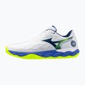 Încălțăminte de tenis pentru bărbați Mizuno Wave Enforce Court CC white/dazzling blue/lightning 2