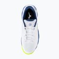 Încălțăminte de tenis pentru bărbați Mizuno Wave Enforce Court CC white/dazzling blue/lightning 5