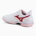 Încălțăminte de tenis pentru femei Mizuno Wave Exceed Court CC W white/pinkesque/barbados cherr 3