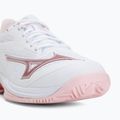 Încălțăminte de tenis pentru femei Mizuno Wave Exceed Court CC W white/pinkesque/barbados cherr 7