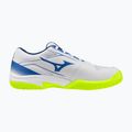 Încălțăminte de tenis pentru bărbați Mizuno Break Shot 5 CC white/dazzling blue/lightning 2