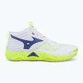 Încălțăminte de volei Mizuno Wave Momentum Elite Mid white/lightning yellow/dazzling blue 2