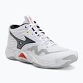 Încălțăminte de volei Mizuno Wave Momentum Elite Mid white/black/fiery red