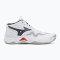 Încălțăminte de volei Mizuno Wave Momentum Elite Mid white/black/fiery red 2
