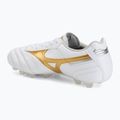 Încălțăminte de fotbal Mizuno Morelia II Pro FG white/football gold/galaxy silver 3