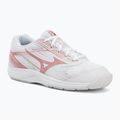 Încălțăminte de volei pentru femei Mizuno Cyclone Speed 5 white/rose elegance/lava falls
