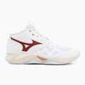 Încălțăminte de volei pentru femei Mizuno Wave Momentum Pro Mid white/rose elegance/lava falls 2