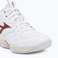 Încălțăminte de volei pentru femei Mizuno Wave Momentum Pro Mid white/rose elegance/lava falls 7