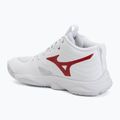 Încălțăminte de volei pentru femei Mizuno Wave Momentum Elite Mid white/rose elegance/lava falls 3