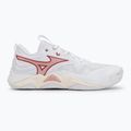 Încălțăminte de volei pentru femei Mizuno Wave Momentum Elite white/rose elegance/lava falls 2
