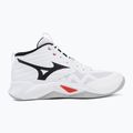 Încălțăminte de volei Mizuno Wave Momentum Pro Mid white/black/fiery red 2