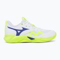 Încălțăminte de volei Mizuno Wave Momentum Pro white/lightning yellow/dazzling blue 2