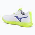 Încălțăminte de volei Mizuno Wave Momentum Pro white/lightning yellow/dazzling blue 3