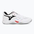 Încălțăminte de volei Mizuno Wave Momentum Pro white/black/fiery red 2