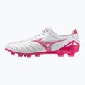 Încălțăminte de fotbal Mizuno Morelia Neo IV Pro FG white/fuchsia purple/fuchsia purple