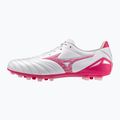 Încălțăminte de fotbal Mizuno Morelia Neo IV Pro AG white/fuchsia purple/fuchsia purple