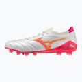 Încălțăminte de fotbal Mizuno Morelia Neo IV Beta Japan FG white/pink tetra/fuchsia purple