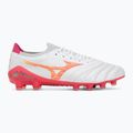 Încălțăminte de fotbal Mizuno Morelia Neo IV Beta Japan FG white/pink tetra/fuchsia purple 2