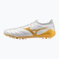 Încălțăminte de fotbal Mizuno Morelia Neo IV Beta Japan AG white/mp gold/cool gray 3c