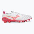 Încălțăminte de fotbal Mizuno Morelia Neo IV Beta Elite FG white/pink tetra/fuchsia purple 2
