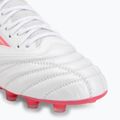 Încălțăminte de fotbal Mizuno Morelia Neo IV Beta Elite FG white/pink tetra/fuchsia purple 7