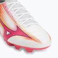 Încălțăminte de fotbal Mizuno Alfa III Pro FG white/fuchsia purple 7