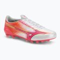 Încălțăminte de fotbal Mizuno Alpha III Japan AG white/fuchsia purple