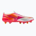 Încălțăminte de fotbal Mizuno Alpha III Japan Mix white/fuchsia purple 2