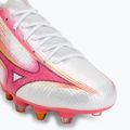 Încălțăminte de fotbal Mizuno Alpha III Japan Mix white/fuchsia purple 7