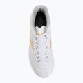 Încălțăminte de fotbal pentru copii Mizuno Monarcida Neo III Select FG white/mp gold 5