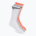 Șosete Mizuno Training With Line white/cloudspace/lava orange