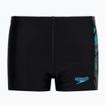 Boxeri de baie pentru copii Speedo HyperBoom Placement black/bolt/dove grey