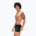 Speedo Speedo Medley Logo Aquashort pentru bărbați slip de baie negru și albastru 8-1135406870 6