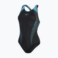 Speedo Plastisol Laneback costum de baie dintr-o bucată negru 8-00305414840 4