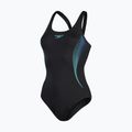 Speedo Placement Muscleback costum de baie dintr-o bucată negru 8-00305814837 4